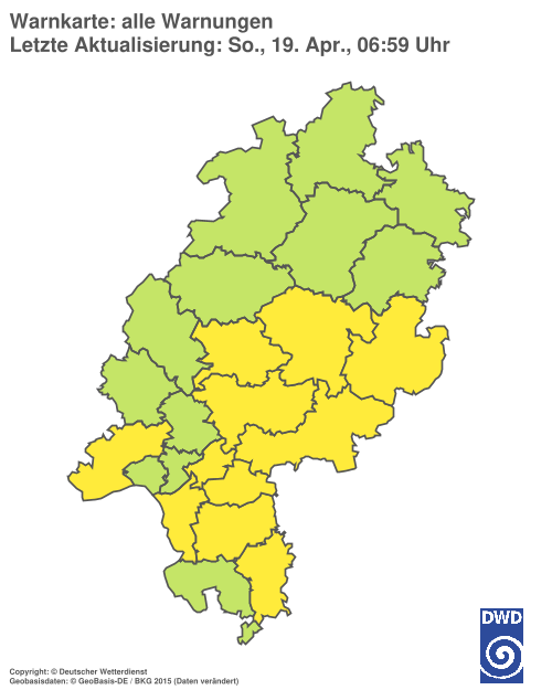 Aktuelle Wetterwarnungen für %region%
