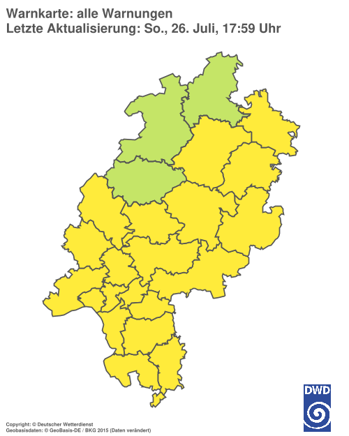 Aktuelle Wetterwarnungen für %region%
